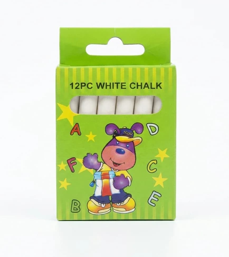 TIZA X 12UN CHALK BLANCA J1051