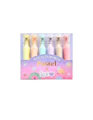 RESALTADOR X 6UN LOVE PASTEL 47931