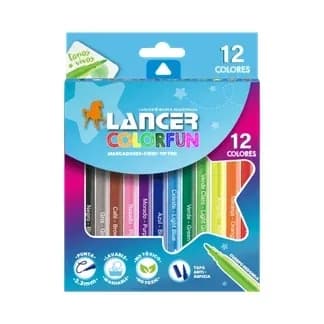 MARCADOR LANCER X 12 COLORFUN MA.100