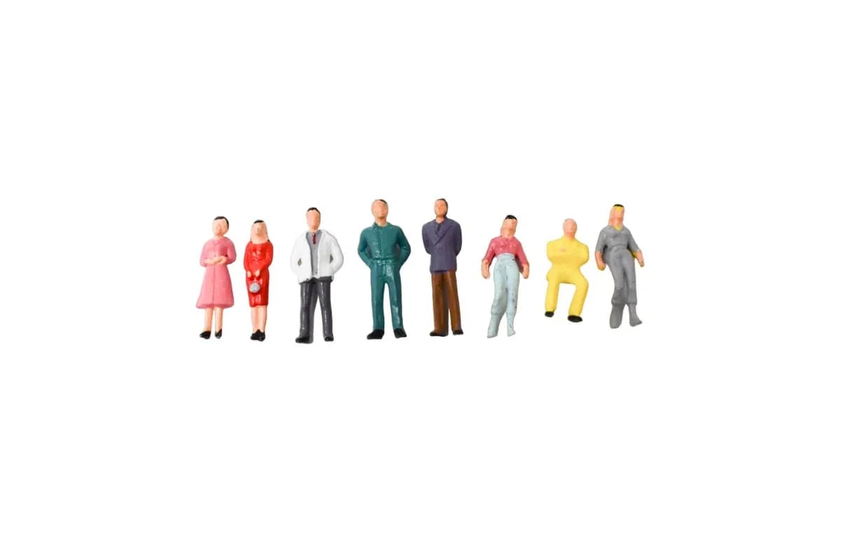 FIGURA P/MAQUETA PERSONAS PLAST. 3.5CM UNIDAD