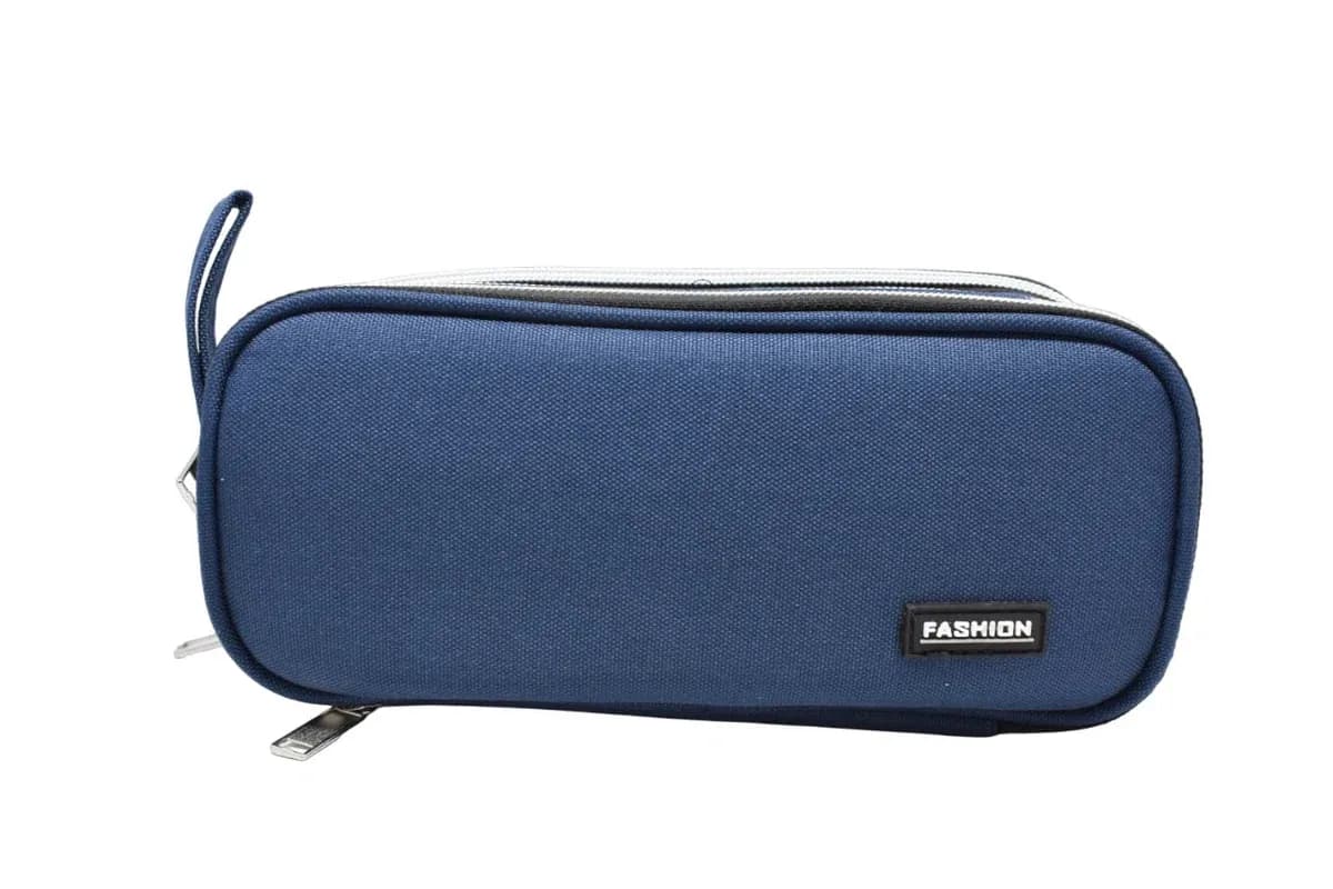 CARTUCHERA FASHION AZUL/NEGRO 3 SERV
