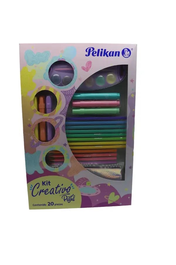 KIT PELIKAN CREATIVO EDICION PASTEL X 20PZ