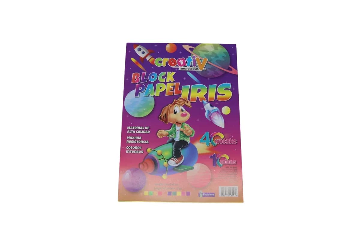 BLOCK PAPEL IRIS INEN 40H X 10COL BIA4