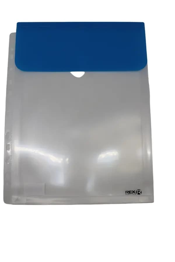 SOBRE PLAST. C/VELC. REX VERT. PERFO INEN 736-743