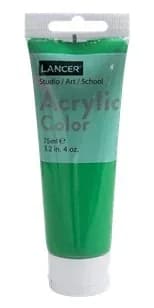 PINTURA ACRILICA LANCER 75ML VERDE ESMERALDA