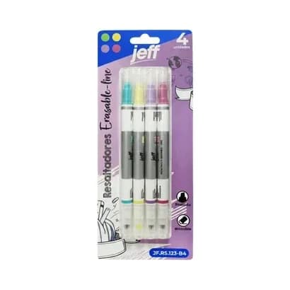 RESALTADOR X 4UN JEFF BORR. D/PUNTA FINA RS.123