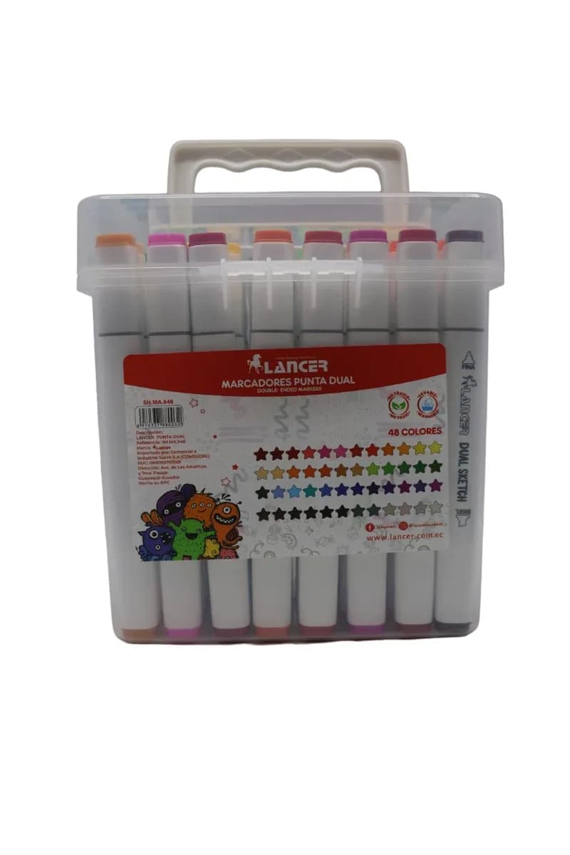 MARCADOR LANCER X 48COL DUAL SKETCH MA.548