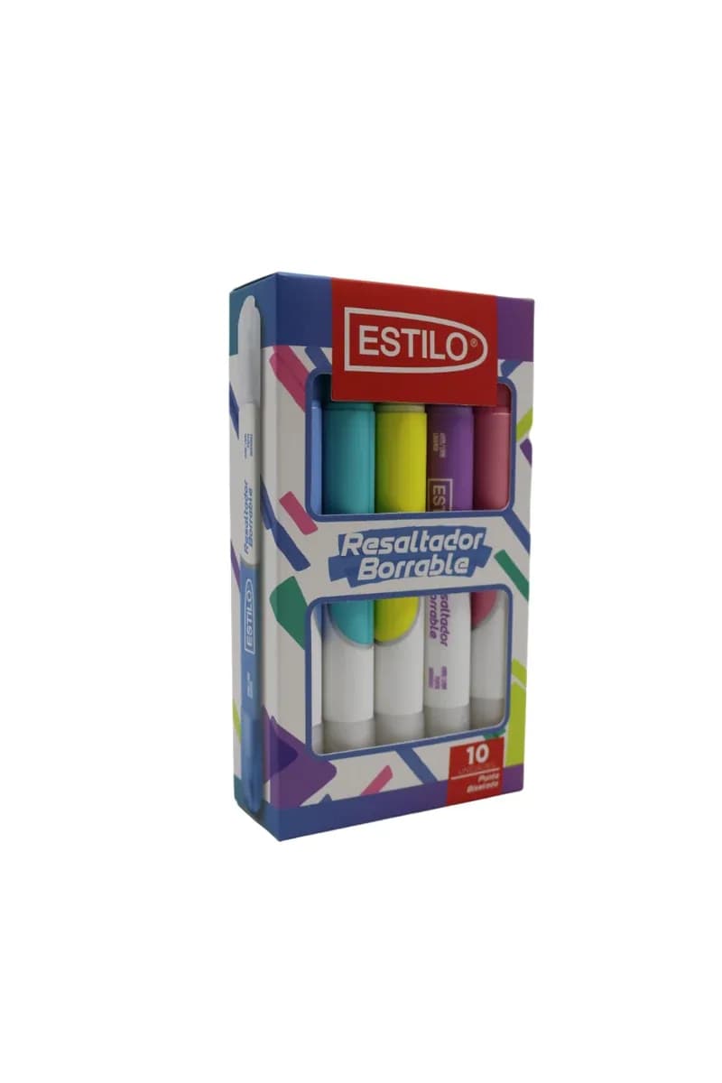 RESALTADOR X 10UN ESTILO BORR. D/PUNTA GRUESA