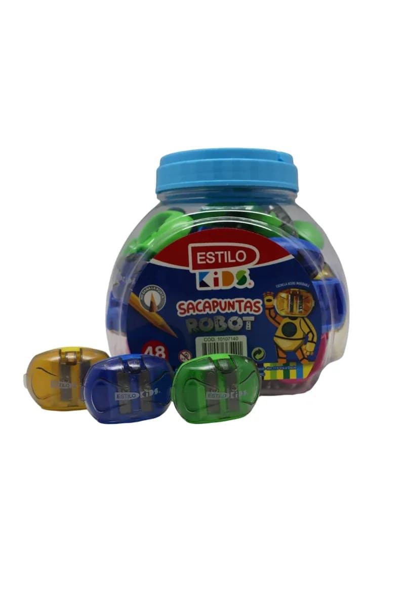SACAPUNTA ESTILO ROBOT 2 SERVICIOS C/DEP PLAST
