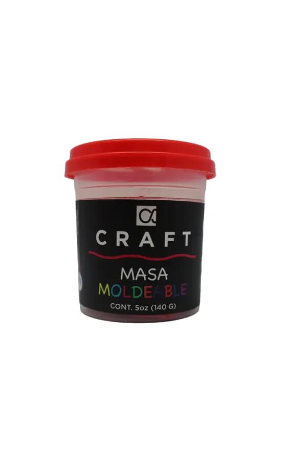 MASA MOLDEABLE CRAFT 140GR ROJA