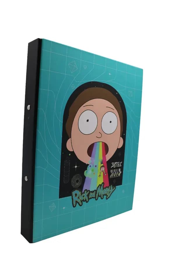 CARPETA 2 ANILLOS INEN ESTILO RICK AND MORTY