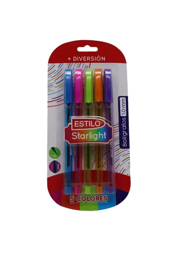 ESFERO ESTUCHE X 5COL ESTILO 1.0MM