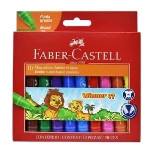MARCADOR FABER C. X 10COL JUMBO WINNER 47