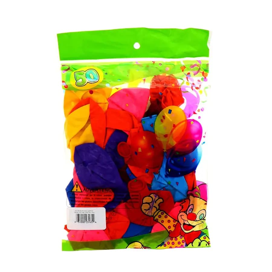 GLOBO FUNDA X 50UN JIAN SHUO SURTIDO