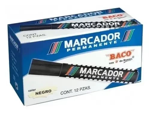 MARCADOR MUHUI X 12COL PERM P GRUESA BX 801