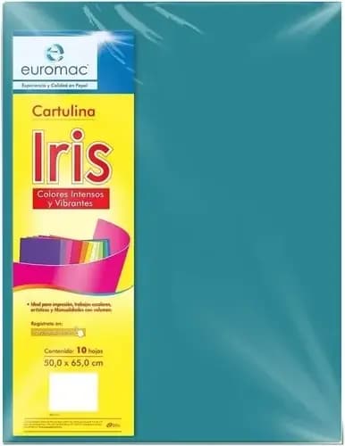 PLIEGO CART. IRIS TURQUESA 150GR