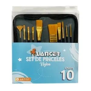 PINCEL LANCER SET X 10UN SURT. C/ESTUCHE PF.3011