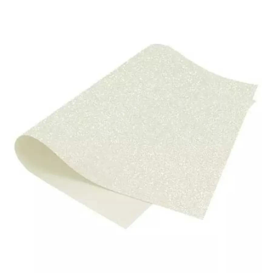 PLIEGO PAPEL FIBRA ESCARCHADO BLANCO