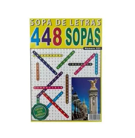 LIBRO SOPA DE LETRAS 448 SOPAS 3184