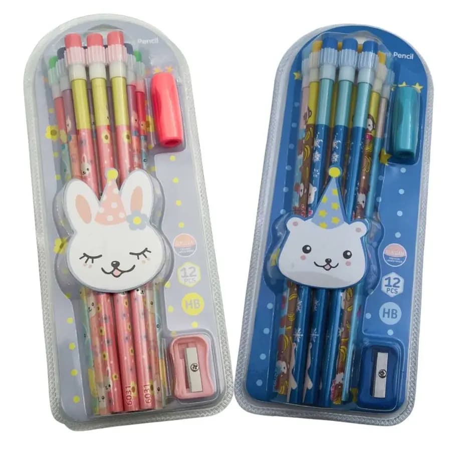 LAPIZ X 12UN LITTLE TREE ANIMALES HB 21203-E