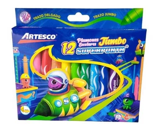 MARCADOR ARTESCO X 12COL JUMBO AR07001061