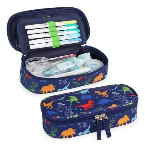 CARTUCHERA LITTE TREE DINOSAURIO 3031 DOB/ALMAC.