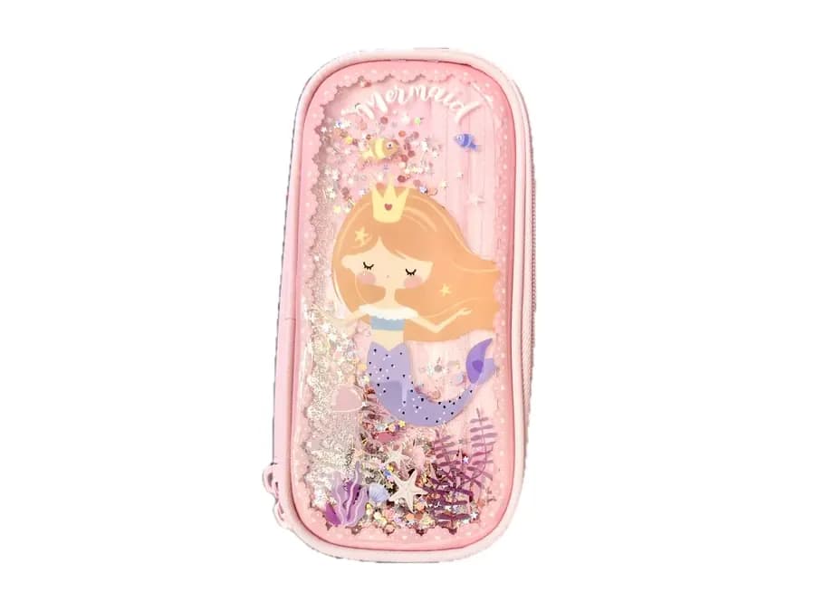 CARTUCHERA LITTE TREE SIRENA 803046-E DOB/ALMAC.RIGIDO