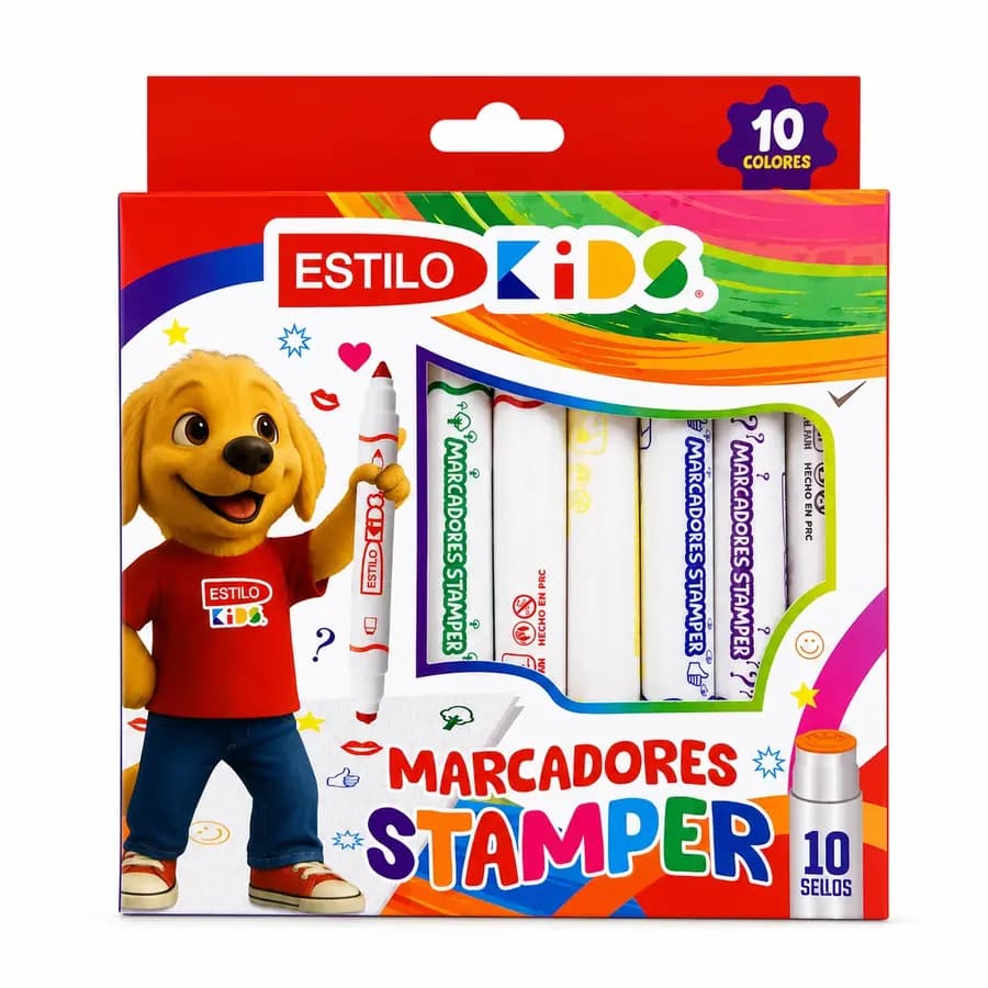 MARCADOR ESTILO X 10COL STAMPER C/SELLO