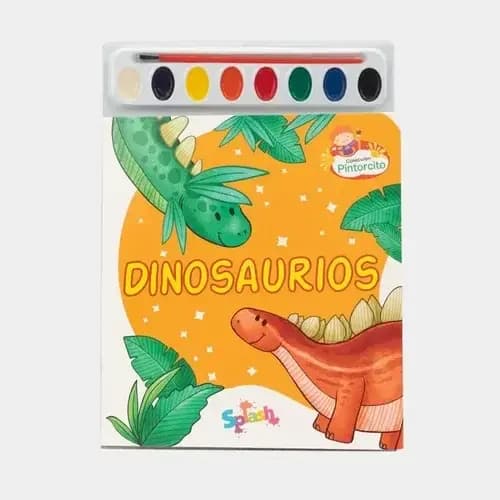 LIBRO DE POSTERS C/ACUARELA DINOSAURIOS PREHISTORICOS