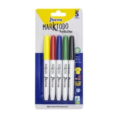 MARCADOR NORMA X 5COL MARKATODO PERM