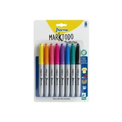 MARCADOR NORMA X 8COL MARKATODO