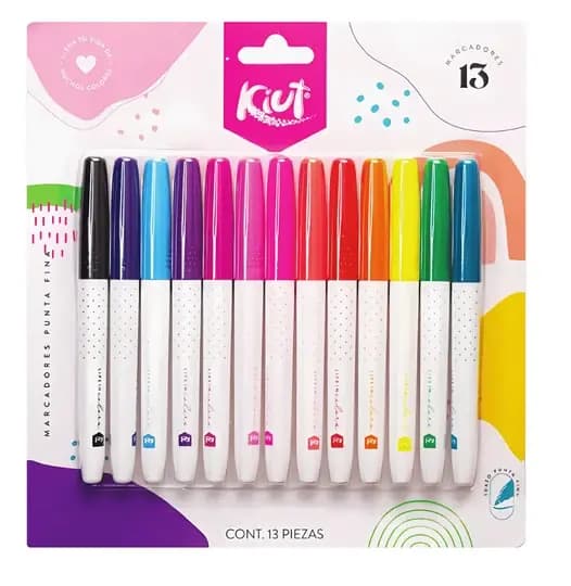 MARCADOR KIUT X 13COL P/FINA 1040847