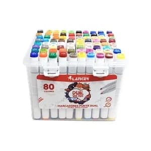 MARCADOR LANCER X 80COL DUAL SKETCH MA.580