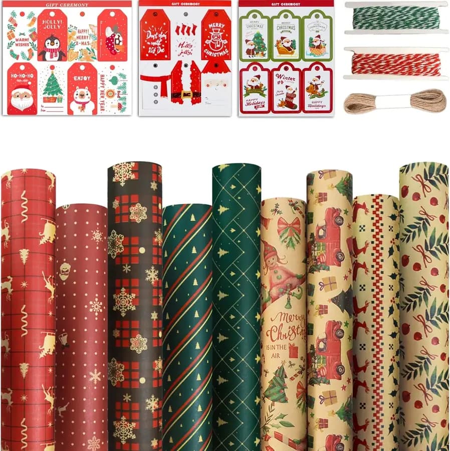 SET PAPEL DE REGALO NAVIDAD N 220