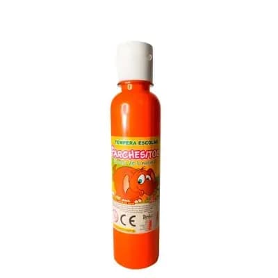 TEMPERA PARCHESITOS 250ML NARANJA