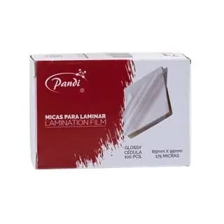 PAQUETE X 100UN PLASTICO P/CREDENCIAL PANDI HORIZONTAL 175MIC