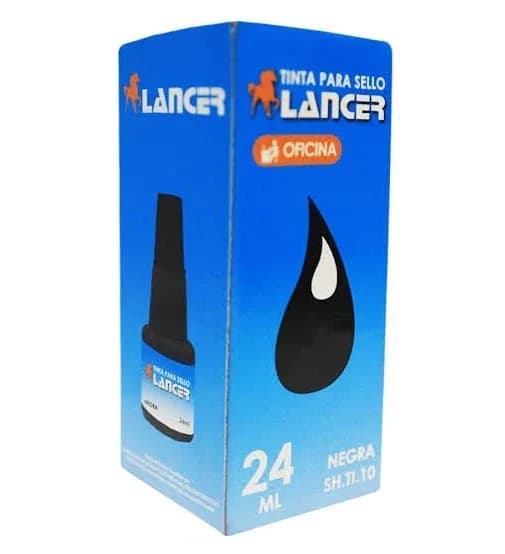 TINTA SELLOS LANCER NEGRA