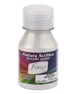 PINTURA ACRILICA FRANCO 60ML METAL BLANCO