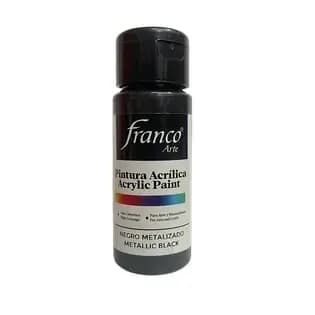 PINTURA ACRILICA FRANCO 60ML METAL NEGRO