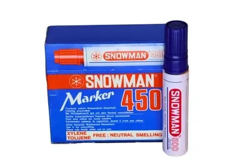MARCADOR SNOWMAN PG 450 PERMANENTE AZUL