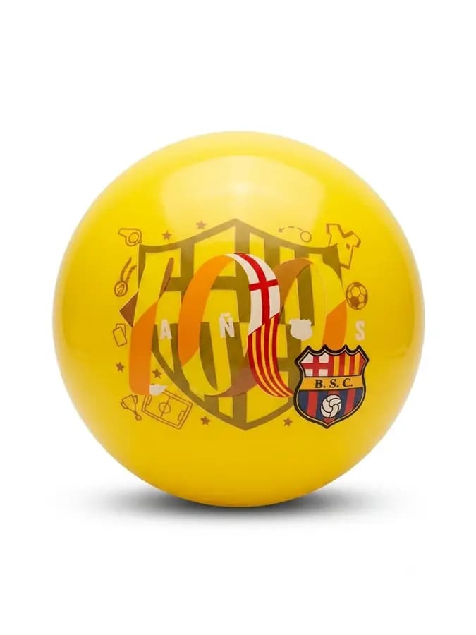 PELOTA N 5 PLASTICA BARCELONA AMARILLA