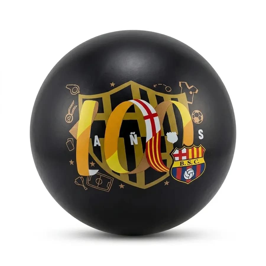 PELOTA N 5 PLASTICA BARCELONA NEGRA
