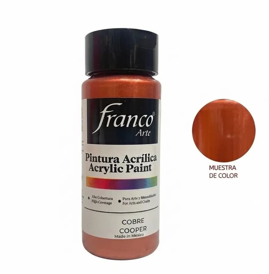 PINTURA ACRILICA FRANCO 60ML METAL ROJO NAV
