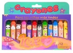 CRAYON LOVE JUMBO X 12COL 51048