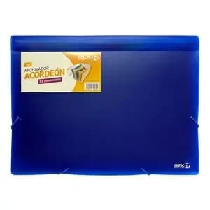 CARPETA ACORDEON REX X 13DIV AZUL 811
