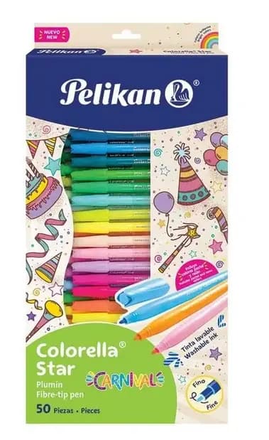 MARCADOR PELIKAN X 50COL COLORELLA STAR