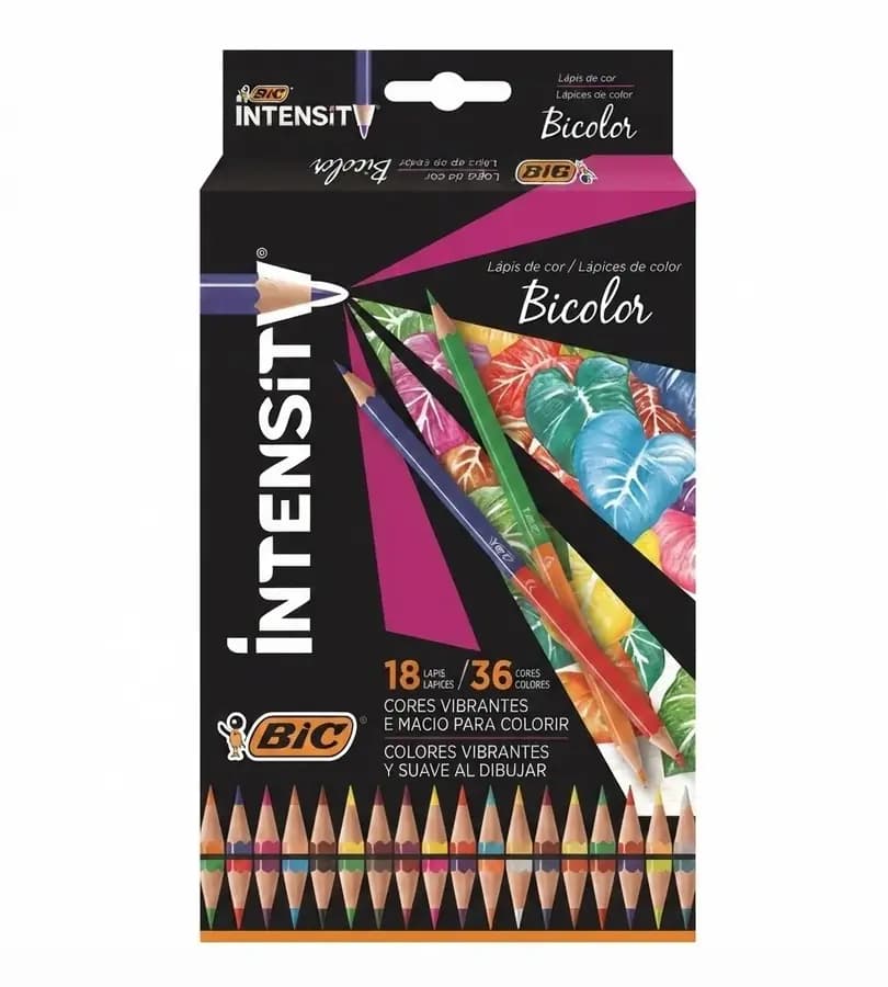 PINTURA BIC X 18UN DOBLE PUNTA