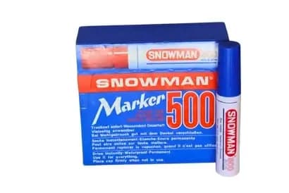 MARCADOR SNOWMAN PG 500 PERMANENTE AZUL