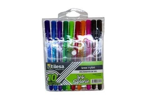 ESFERO ESTUCHE UTI X 10COL GEL1.0MM