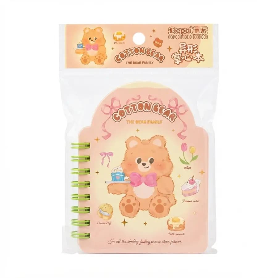 LIBRETA ESPIRAL PEQ DISENOS COTTON BEAR 110-9
